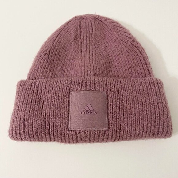 Adidas Womens Wide Cuff Fold Beanie Hat - Picture 1 of 16